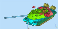 3d Printed 1/35/72 Italian F-series "Asterius" CC3 "Minotaur" Tank Kit