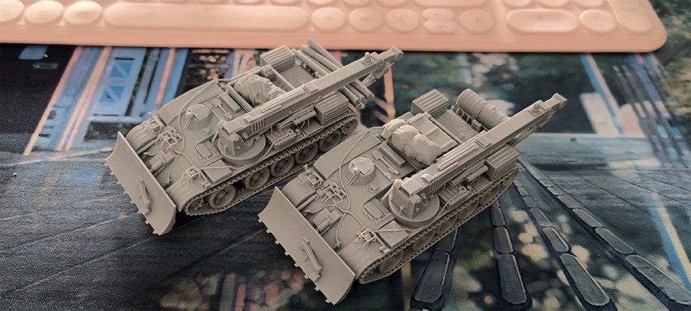 3d Printed 1/72/87 T-55TK Combat Engineering Vehicle Unpainted Kit