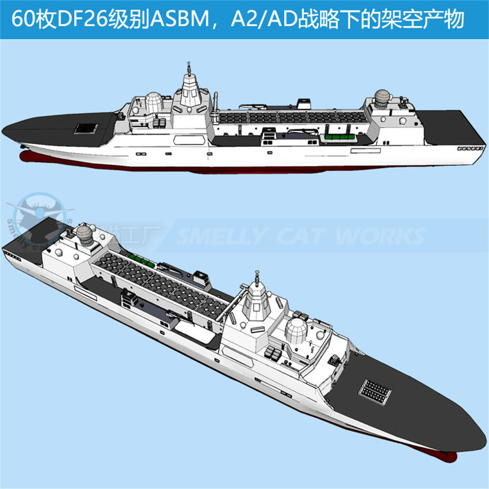 3d Printed Kits 1/700/1250/2000 China Type 071 Anti-ship Ballistic Missile Ship