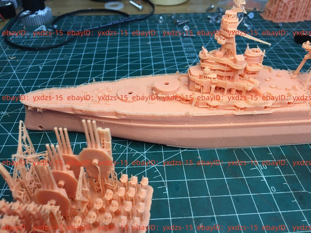 3d Printed Kit 1/700 Uss Arizona Bb-39 Battleship(full Hull/waterline)