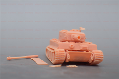3d Printed 1/72 Germany Tiger Tank Unpainted Kit