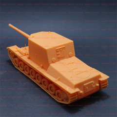 3d Printed 1/72/144 SU-100Y Self-Propelled Gun (Tank Destroyer) Unpainted Kit
