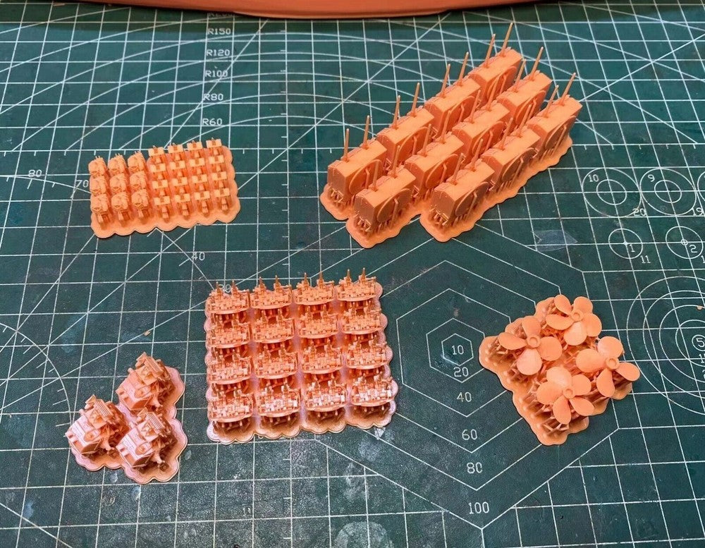 3d Printed Kits 1/700 Uss Louisiana Battleship(full Hull/waterline)