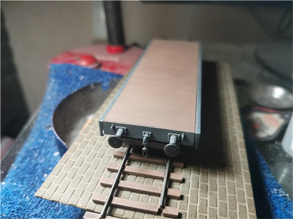 1/72 Germany 50-ton Railway Flatcar Painted Finished Model