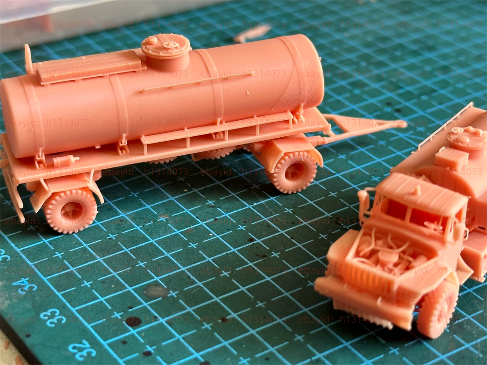 3d Printed 1/72/144 Ural Fuel Tank Truck Unpainted Kit