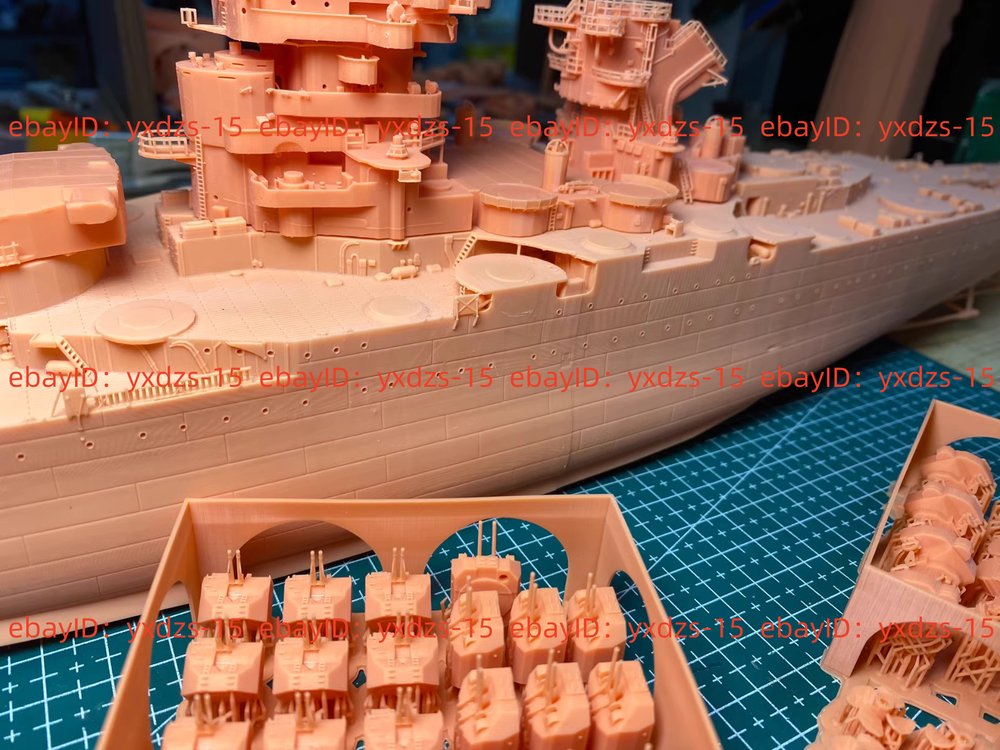 3d Printed 1/350 French Jean Bart Battleship(waterline/full Hull)