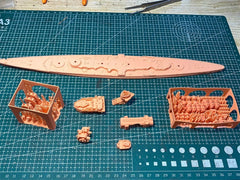 3d Printed 1/700 German Battleship Gneisenau(full Hull/waterline)