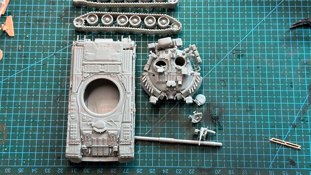 3d Printed 1/72 T-80U Main Battle Tank (Modernized Version) Unpainted Kit