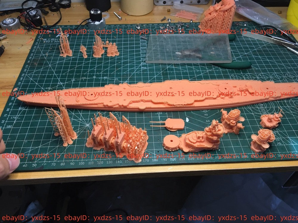 3d Printed Kit 1/2000 German Sms Schlieffen Battlecruiser(full Hull/waterline)