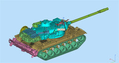 3d Printed 1/35/72 US F-series "Vulture" T110E5 Heavy Tank Kit