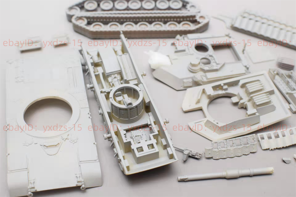3d Printed 1/72 M1a2 Abrams Tank With The Tusk Ii Unpainted Kit