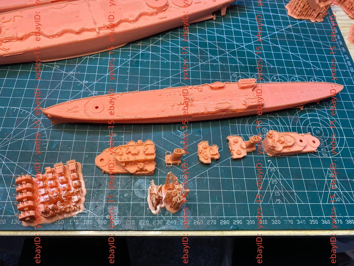 3d Printed 1/700 Hms Belfast Light Cruiser(full Hull/waterline)