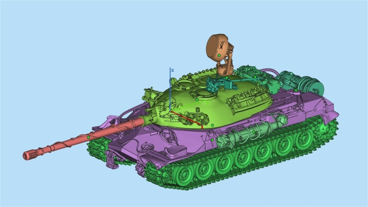 3d Printed 1/35/72 Russian F-series "Rhyolite" IS-7 Heavy Tank Kit