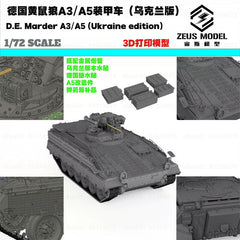 3d Printed Kit 1/72/87/144 German Marder A3/a5 Armored Vehicle