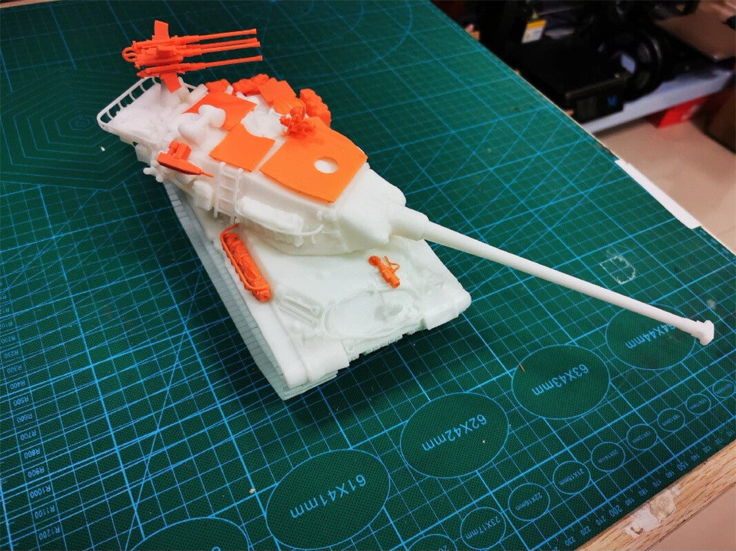 3d Printed 1/35/72 French F-series "Gascogne" AMX M4 (1954) Heavy Tank Kit