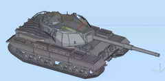 3d Printed 1/72 British Conqueror Based on Conqueror Chassis Series Kit