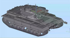 3d Printed 1/72 British Caernarvon Based on Conqueror Chassis Kit