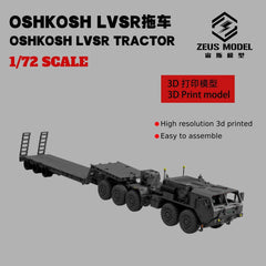 3d Printed Kit 1/43 U.s. Army Oshkosh 10×10 Armored Vehicle Trailer