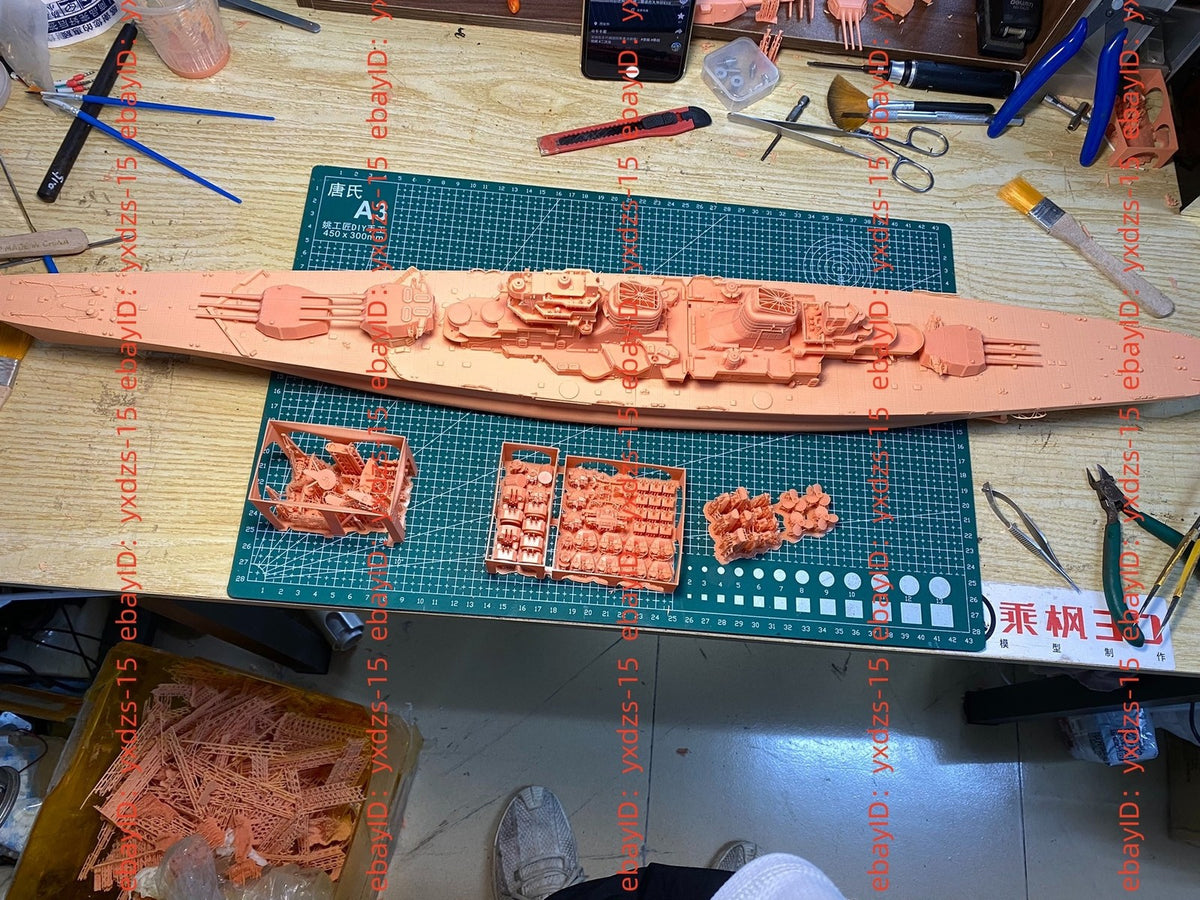 3d Printed 1/350 Stalingrad Class Battlecruiser(full Hull/waterline)