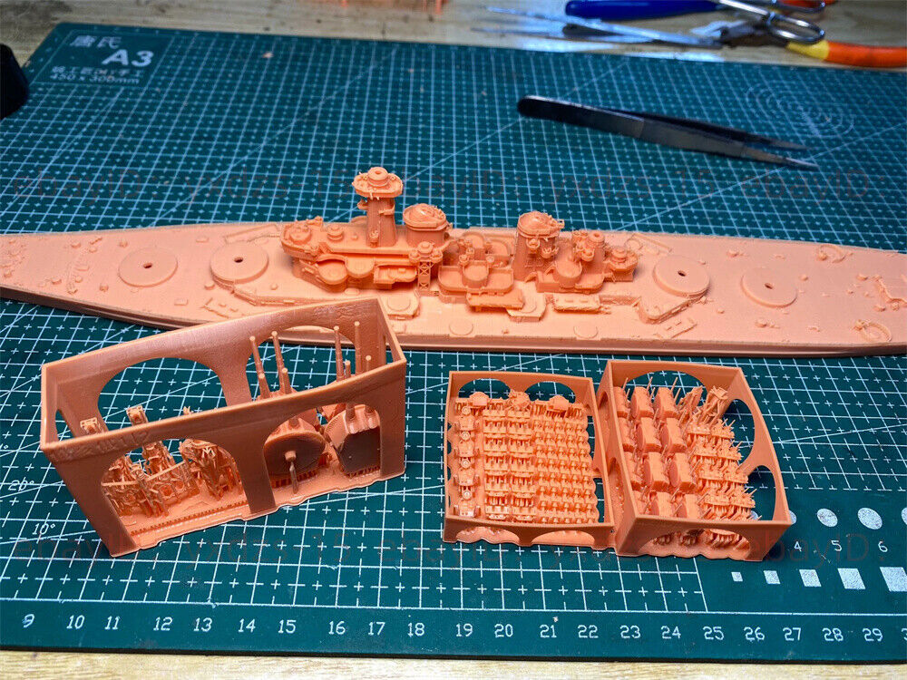3d Printed Kits 1/700 Us Ohio-class Battleship(full Hull/waterline)