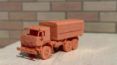 3d Printed 1/72 KAMAZ Transport Vehicle Unpainted Kit