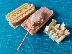 3d Printed 1/35/72 Japanese F-series "Hurricane" VZ-55 Heavy Tank Kit