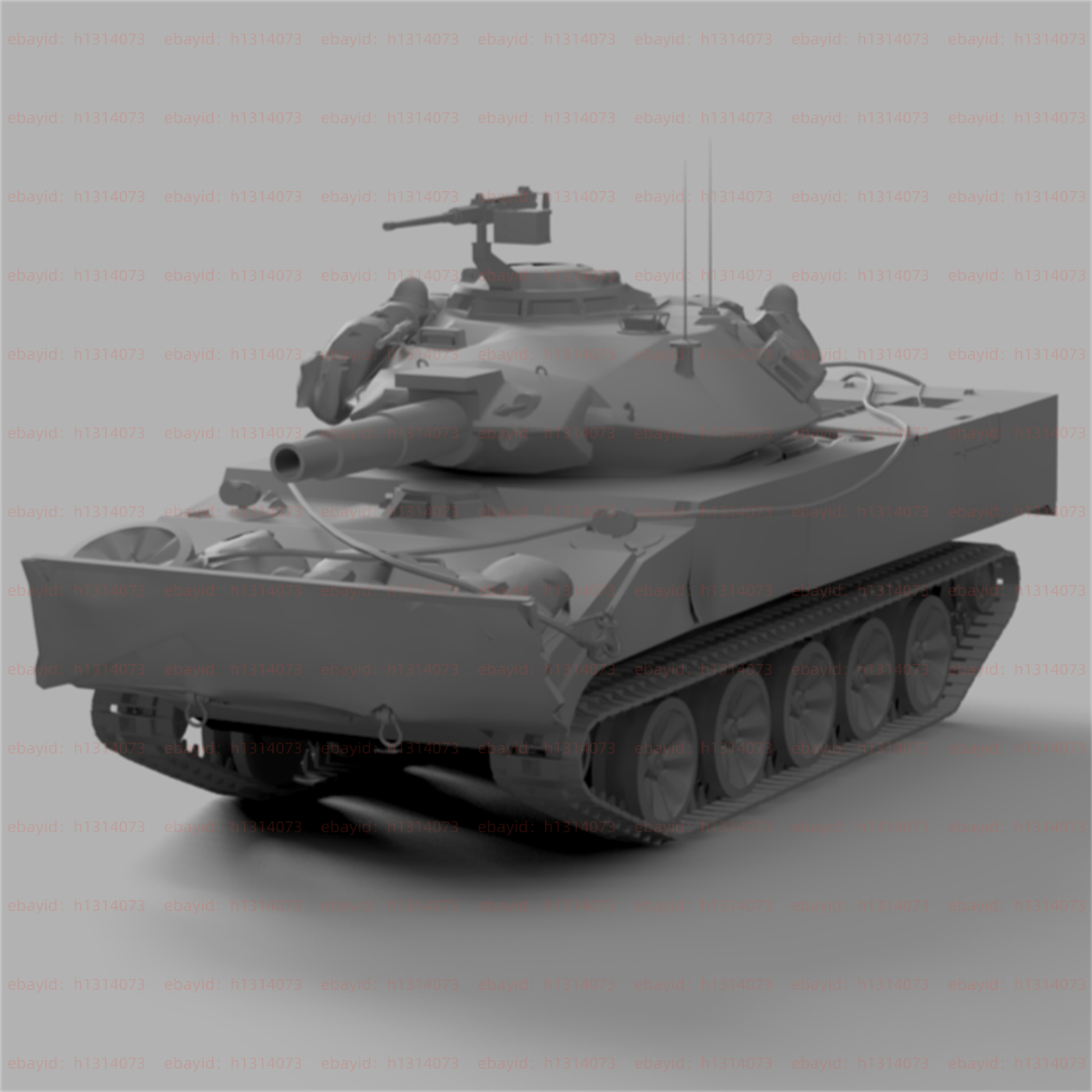 3d Printed 1/72 XM551 Sheridan Unpainted Kit