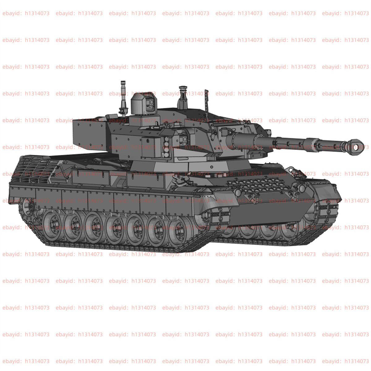 3d Printed 1/72 Belgian Leopard 1-C3105 Tank Unpainted Kit