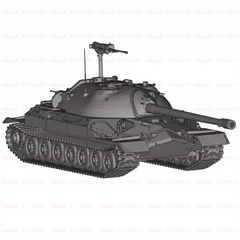 3d Printed 1/72/144 Soviet Is-7 Heavy Tank Unpainted Kit