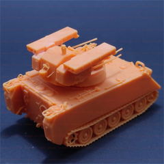 3d 打印 1/72 意大利 SIDAM 防空枪车未上色套件-