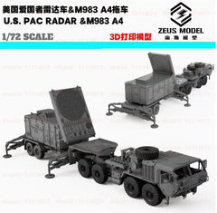 3d Printed Kit 1/72 US Patriot Pac Radar&m983 Tractor Vehicle