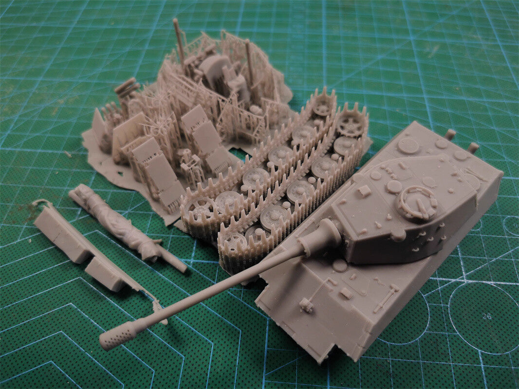 3d Printed 1/35/72 German D-series E-75 Heavy Tank "Sinking" Unpainted Kit