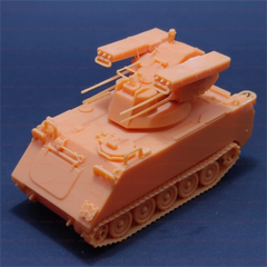 3d 打印 1/72 意大利 SIDAM 防空枪车未上色套件-