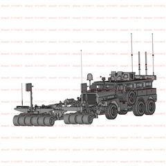 3d Printed 1/72 Cougar 6x6 Mine Resistant Ambush Protected Vehicle Unpainted Kit