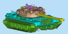 3d Printed 1/35/72 Chinese F-series "Icebreaker" 121 Medium Tank Kit