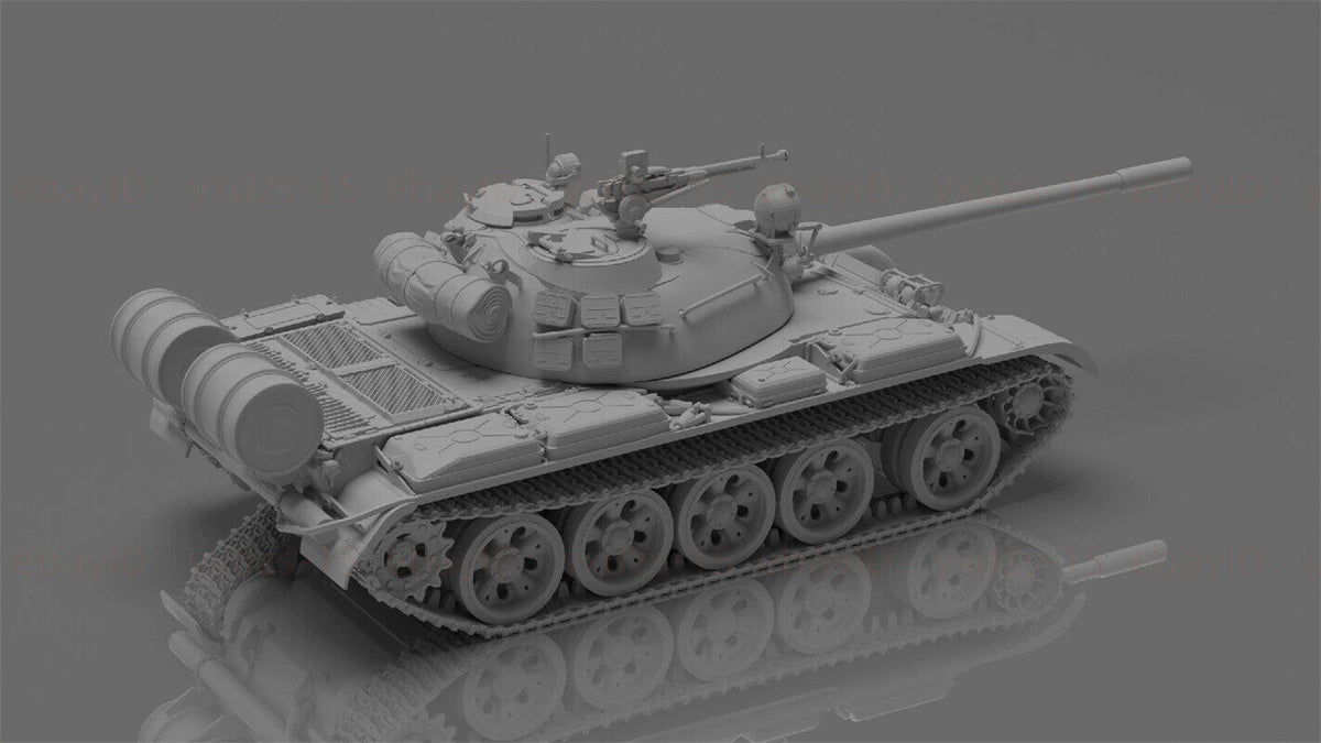 3d Printed 1/72/87 Soviet T-55A Main Battle Tank ﻿Unpainted Kit