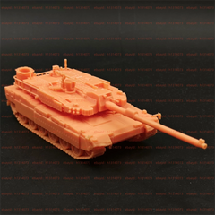 3d 打印 1/72/144 韩国 K2 黑豹主战坦克未上色套件-