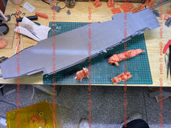 3d Printed 1/350 Hms Ark Royal R09 Aircraft Carrier(full Hull/waterline)