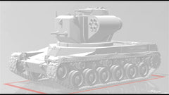 3d Printed 1/35/72 French F-series B-C CS59 12-tube 150mm SP Rocket Kit