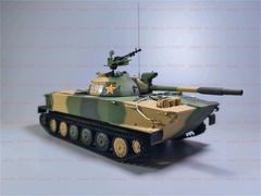 3d 打印 1/72 ZTS-63 两栖坦克(1980 年改装版)未上色套件-