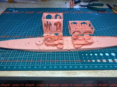 3d Printed 1/700 Britain Lion-class Battleship(full Hull/waterline)