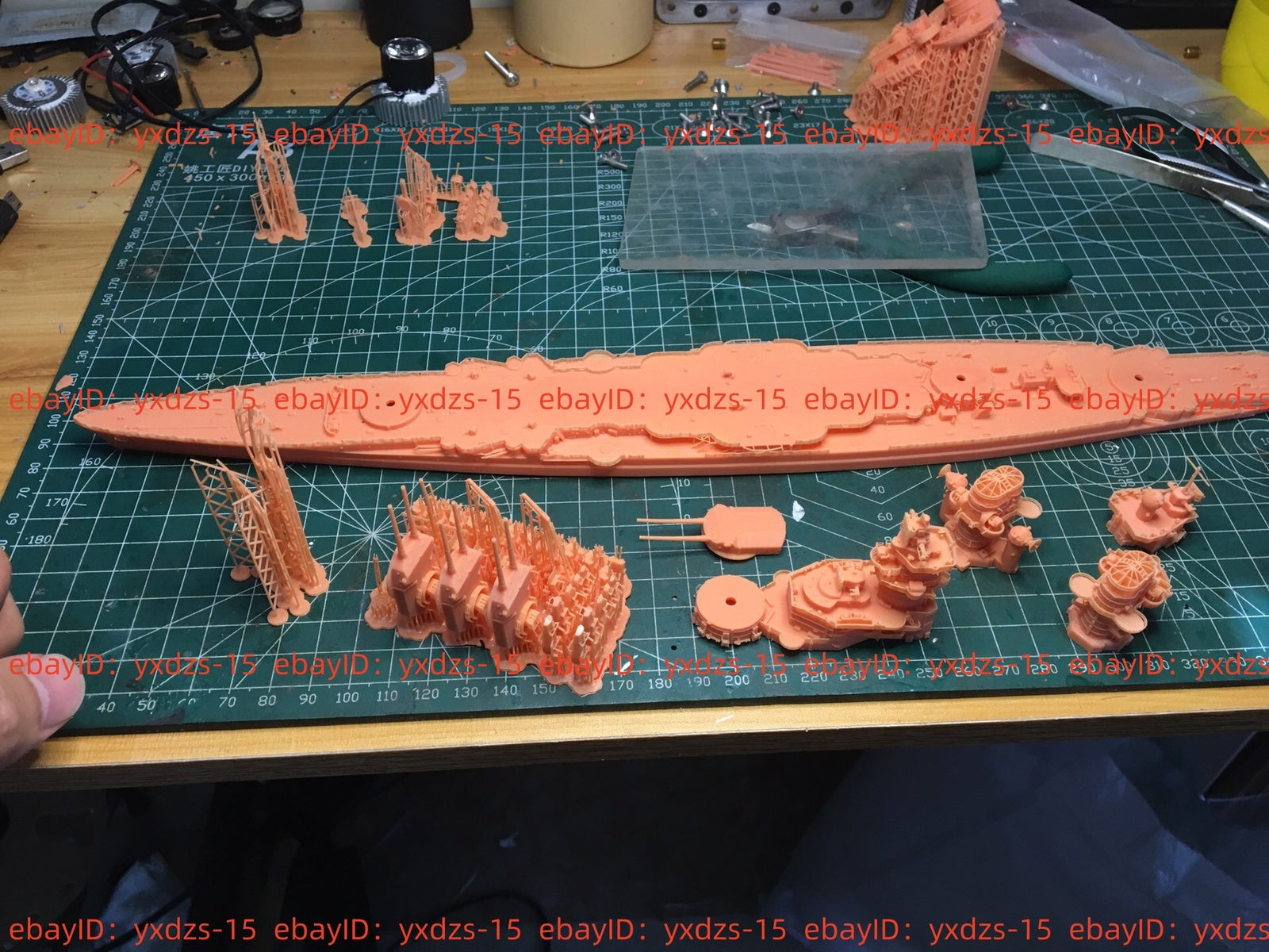 3d Printed Kit 1/2000 German Sms Schlieffen Battlecruiser(full Hull/waterline)