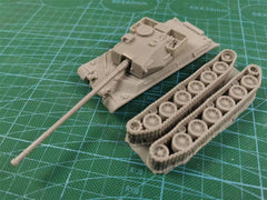 3d Printed 1/35/72 Italian Progetto C50 mod. 66 Stock Heavy Tank Kit