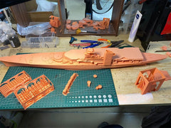 3d Printed 1/350 Hybrid German Cruiser Hildebrand(full Hull/waterline)