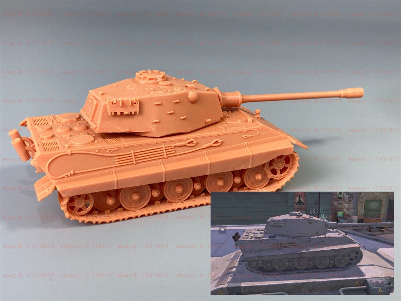 3d Printed 1/72 German E-75 Heavy Tank Unpainted Kit