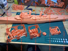 3d Printing 1/200 American Forrest Sherman Class Destroyer (full Hull/waterline)