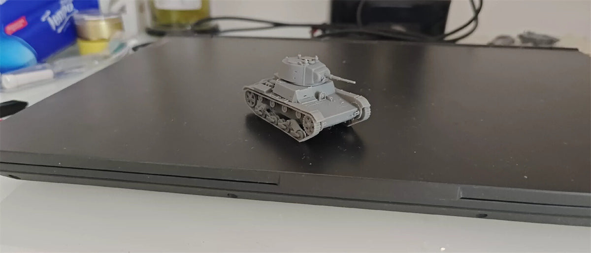 3d Printed 1/72 Soviet T-26 Light Tank Green finished model