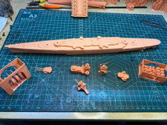 3d Printed 1/700 Italian Piedmont Cruiser(full Hull/waterline)