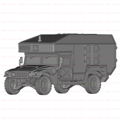 3d Printed 1/72 Ambulance Unpainted Kit