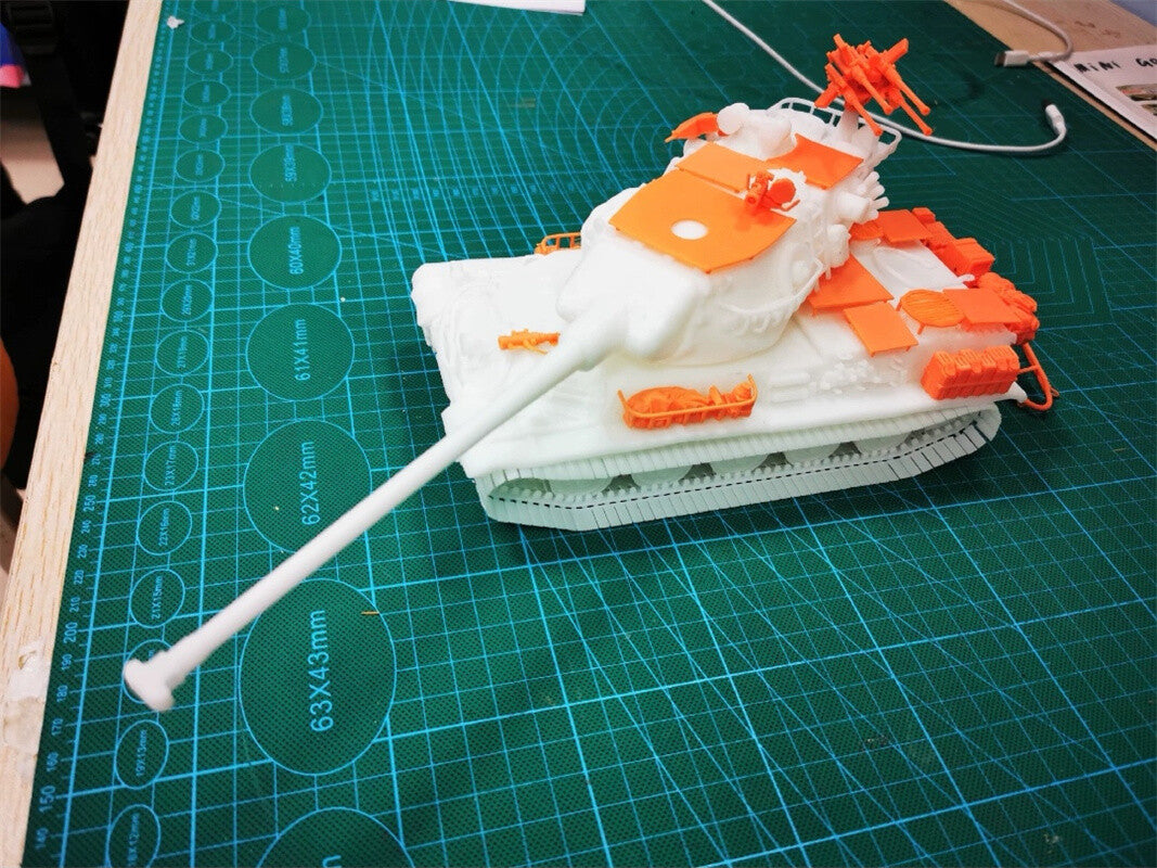 3d Printed 1/35/72 French F-series "Gascogne" AMX M4 (1954) Heavy Tank Kit
